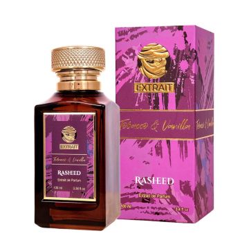 Rasheed Tobacco And Vanilla 100ml, Extract de Parfum, Unisex