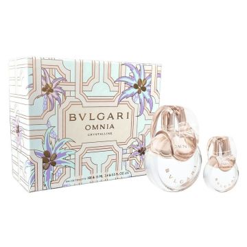 Set Cadou Bvlgari Omnia Crystalline 100ml + 15ml, Apa de Toaletă, Femei