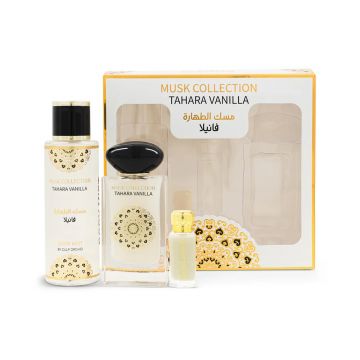 Set cadou Gulf Orchid Tahara Vanilla 60ml + 12ml Ulei de Parfum + 250ml Lotiune de corp