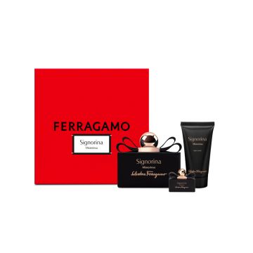Set cadou Salvatore Ferragamo Signorina Misteriosa 100ml + 5ml + 50ml Lotiune de corp