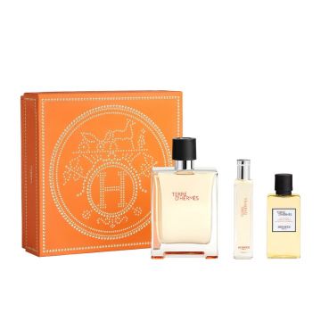 Set Hermès Terre d'Hermès 100ml Apa de Toaleta + 15ml + 40ml Gel de Dus