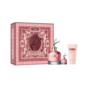 Set Jean Paul Gaultier Scandal 80ml + Mini 6ml + 75ml Lotiune de Corp