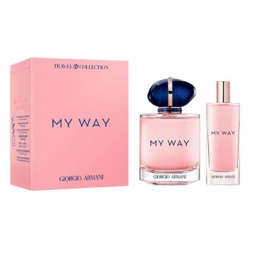 Travel Set Giorgio Armani My Way 90ml + 15ml, Apa de Parfum, Femei