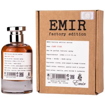 Emir Camp Fire Factory 100ml, Apa de Parfum, Unisex