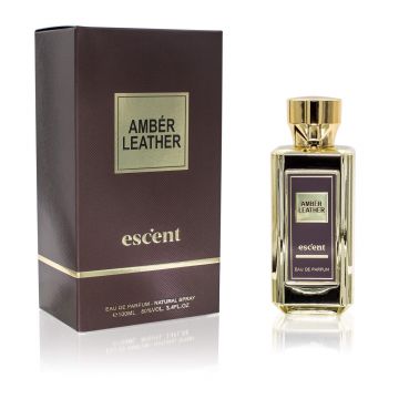 Escent Amber Leather 100ml, Apa de Parfum, Unisex