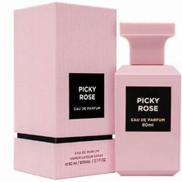 Fragrance World Picky Rose 80 ml, Apa de Parfum, Unisex