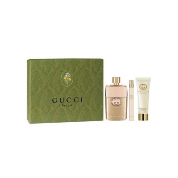 Set cadou Gucci Guilty 90ml + 10ml + 50ml Lotiune de Corp, Apa de Parfum, Femei