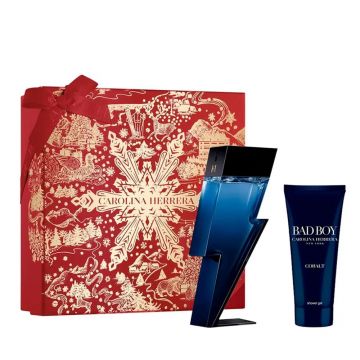 Set cadou Carolina Herrera Bad Boy Cobalt 100ml + 100ml Gel de Dus