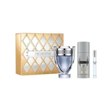 Set Paco Rabanne Invictus 100ml + 10ml + 150ml Deodorant Spray