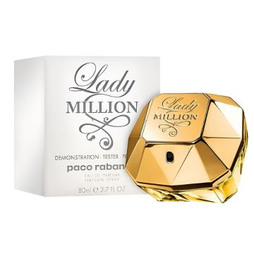 Tester Paco Rabanne Lady Million 80ml, Apa de parfum, Femei
