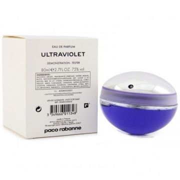 Tester Paco Rabanne Ultraviolet 80ml, Apa de parfum, Femei