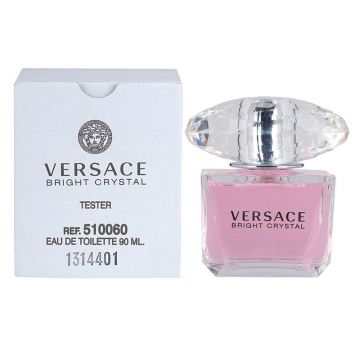 Tester Versace Bright Crystal 90ml, Apa de toaleta, Femei