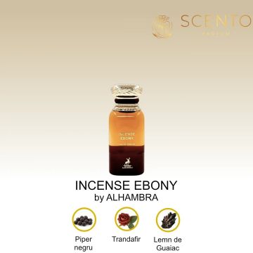 Alhambra, Incense Ebony, apa de parfum, unisex, 80 ml