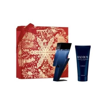 Carolina Herrera Bad Boy Cobalt Elixir Apa de parfum pentru barbati EDP Volum 100 ml EDP + 100 ml gel de duș