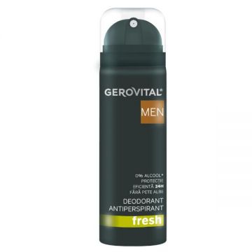 Deodorant Antiperspirant Fresh - Gerovital Men, 150 ml