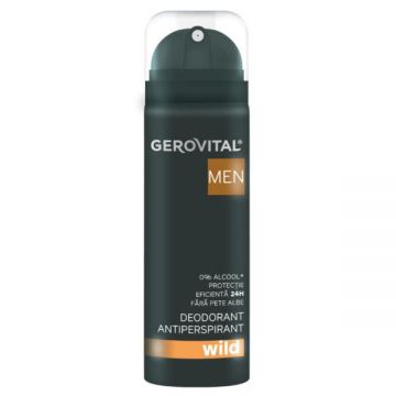 Deodorant Antiperspirant Wild - Gerovital Men, 150 ml