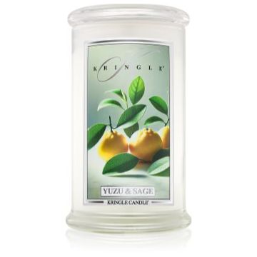 Kringle Candle Yuzu & Sage lumânare parfumată