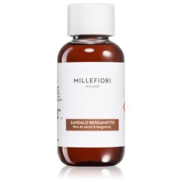 Millefiori Sandalo Bergamotto reumplere în aroma difuzoarelor