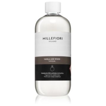 Millefiori Vanilla and Wood rezervă lichidă pentru lampa catalitică