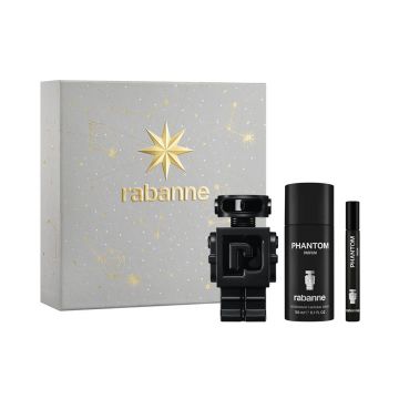 Set cadou Phantom Parfum, Paco Rabanne 100ml + 10ml + 150ml Deodorant Spray, Barbati