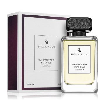 Swiss Arabian Bergamot and Patchouli 100ml, Apa de Parfum, Bărbați