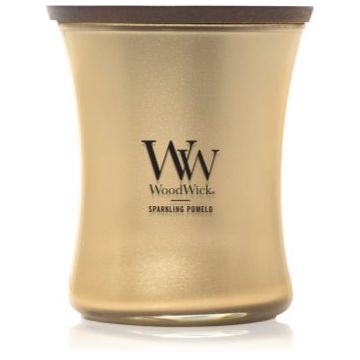 Woodwick Precious Metals Sparkling Pomelo lumânare parfumată