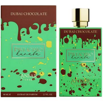 Anfar Dubai Chocolate - Pistachio Kunafa 80ml, Extract de Parfum, Unisex