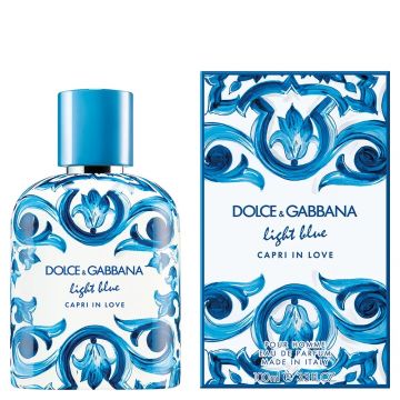 Dolce&Gabbana Light Blue Capri in Love, Apa de Parfum, Barbati (Gramaj: 50 ml)