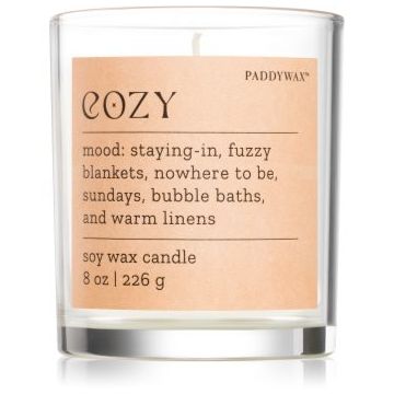 Paddywax Mood Cozy Cashmere & French Orris lumânare parfumată