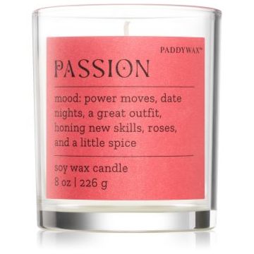 Paddywax Mood Passion Saffron Rose lumânare parfumată