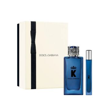 Set cadou K by Dolce & Gabbana 100ml + 10ml, Apa de Parfum, Barbati