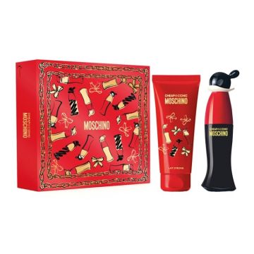 Set Cadou Moschino Cheap and Chic, Femei, Apa de Toaleta 50 ml + Lotiune de corp, 100 ml