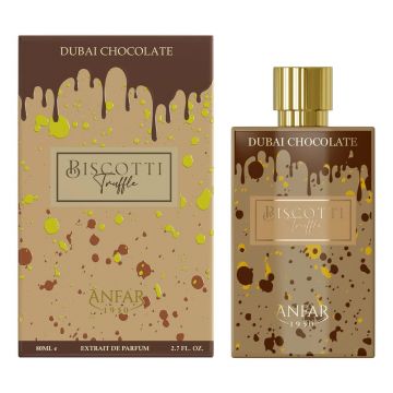 Anfar Dubai Chocolate Biscotti Truffle 80ml, Extract de Parfum, Unisex