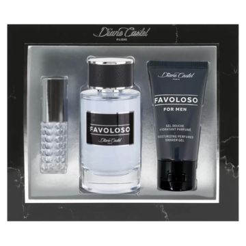 Apa de Parfum Diane Castel Favoloso, pentru Barbati, 100 ml si Lotiune de Corp 10 ml