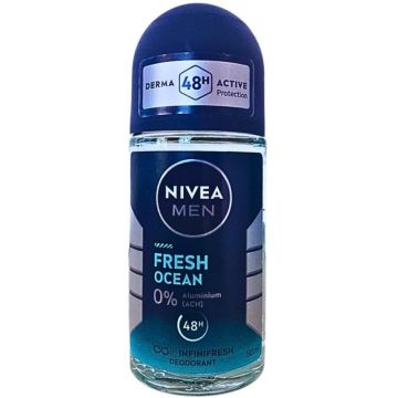 Deodorant Roll-On Men Fresh Ocean Nivea Deo 50ml