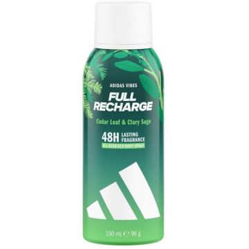 Deodorant Spray de Corp Unisex Adidas Vibes Full Recharge, 150 ml