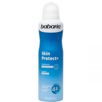 Deodorant Spray Fara Alcool Antibacterial - Babaria Skin Protect+ Deodorant Spray Antibacterian, 200 ml