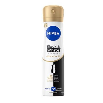 Deodorant Spray Nivea Invisible Black & White Silky Smooth, 200 ml