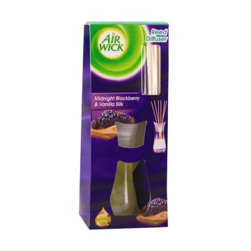 Odorizant Camera Air Wick Reed Diffuser Essential Oils Midnight Blackberry&Vanilla Silk, 25 ml