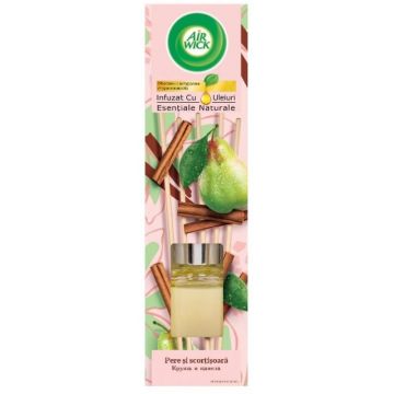 Odorizant de Camera cu Betisoare Parfumate Air Wick, Pere si Scortisoara, 40 ml