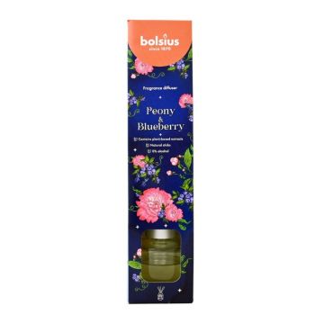 Odorizant Difuzor cu Betisoare pentru Casa Bolsius Floral Fusion, Bujor si Afine, 30 ml