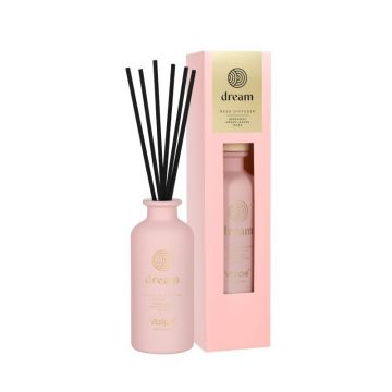 Odorizant Difuzor din Sticla Mata Bispol Dream, Betisoare Negre, Roz, 80 ml