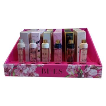 Set 36 Mini Ape de Parfum Bi-es in Caseta de Afisare, 6 Arome x 6 Bucati x 15 ml