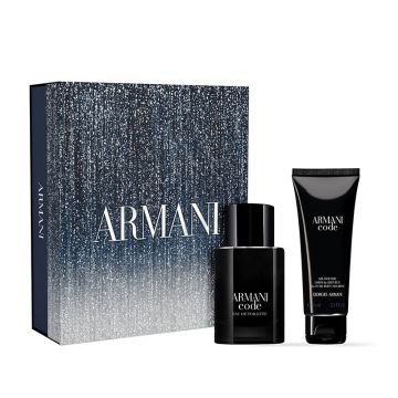 Set cadou Giorgio Armani Code, Barbati, Apa de toaleta 50 ml + Gel de dus 75 ml