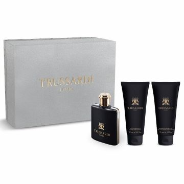 Set cadou Trussardi Uomo, Barbati, Apa de Toaleta, 100 ml + Gel de dus, 100 ml + Aftershave balsam, 200 ml