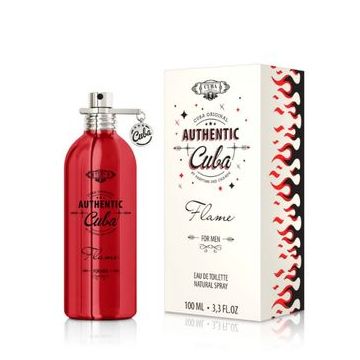 Apa de parfum Cuba Authentic Flame, 100 ml, pentru femei