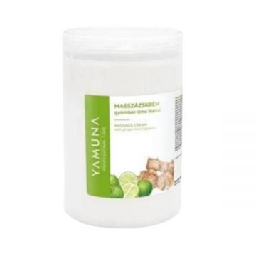 Crema de masaj grasa cu ghimbir-lime Yamuna 1020 gr