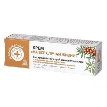 Crema Universala Antiseptica Intensiva cu Uleiuri de Catina si Arbore de Ceai Doctorul Casei, 30ml