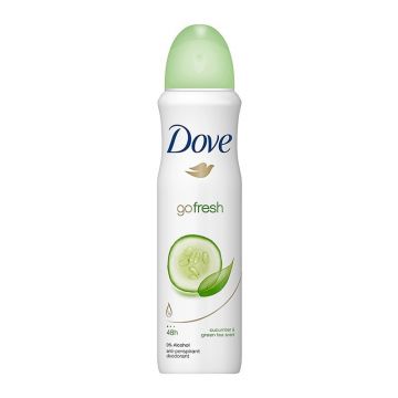Deodorant Antiperspirant Spray Dove Go Fresh, Cucumber & Green Tea, pentru Femei, 150 ml ieftin