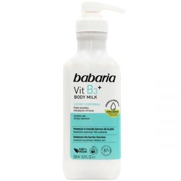 Lapte de Corp cu Vitamina B3 - Babaria Vitamin B3 Body Milk, 500 ml